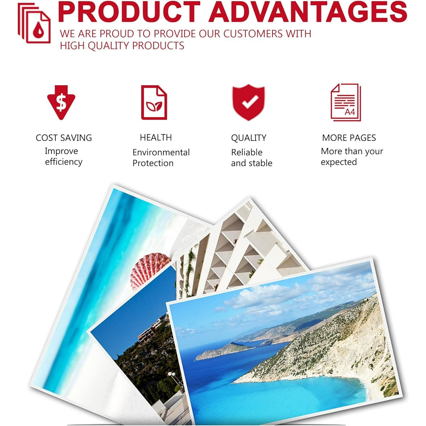 131 Toner Cartridge Bundle CRG-131 (4-Pack, Black, Cyan, Magenta, Yellow) Replacement for Canon Toner Cartridge 131 to use with ImageClass MF8280Cw MF624Cw MF628Cw LBP7110Cw Printer