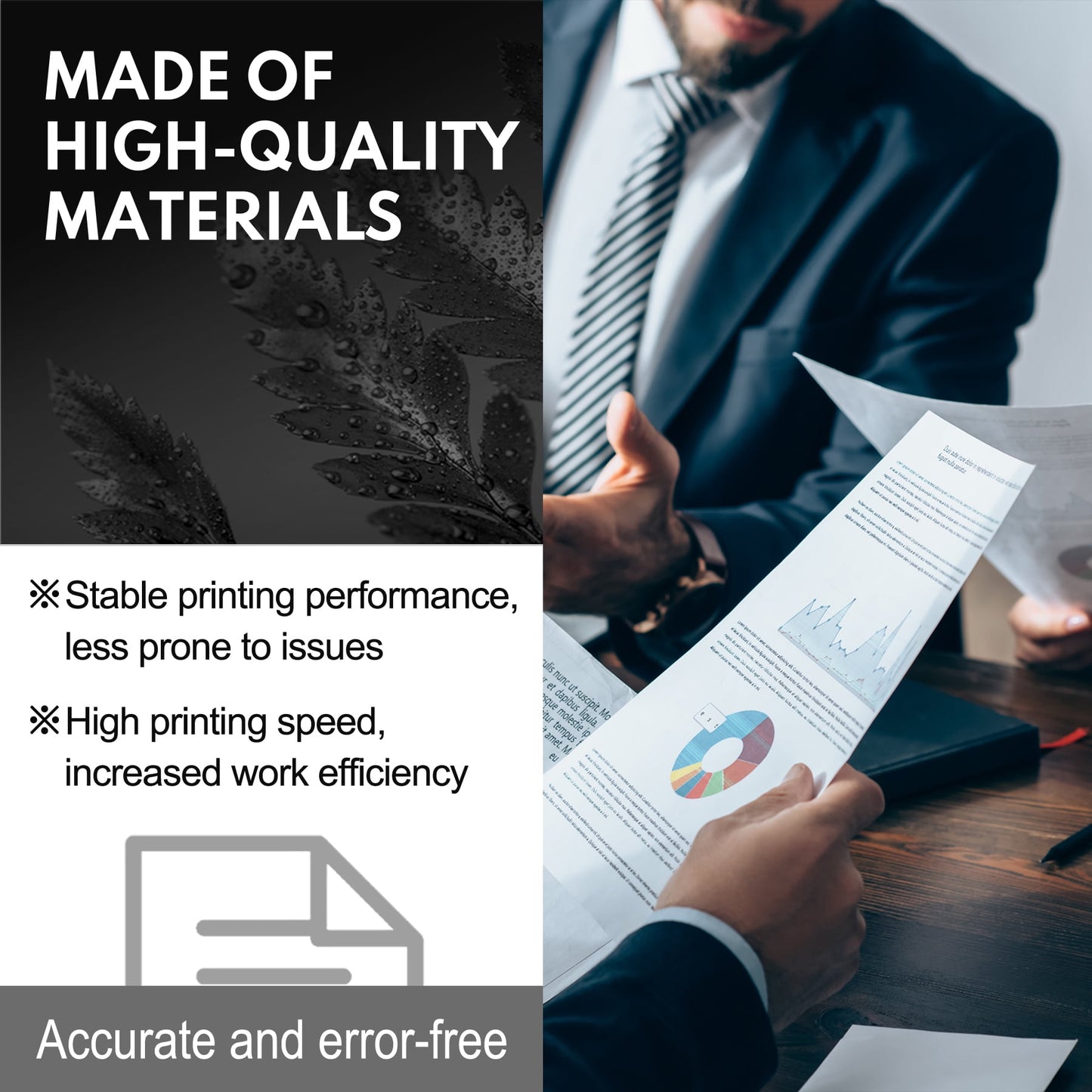 TN760 Black Toner Cartridge Compatible for Brother TN-760 TN-730 HL-L2350DW DCP-L2550DW MFC-L2710DW MFC-L2690DW MFC-L2750DW High Yield Printer Ink 2 Pack