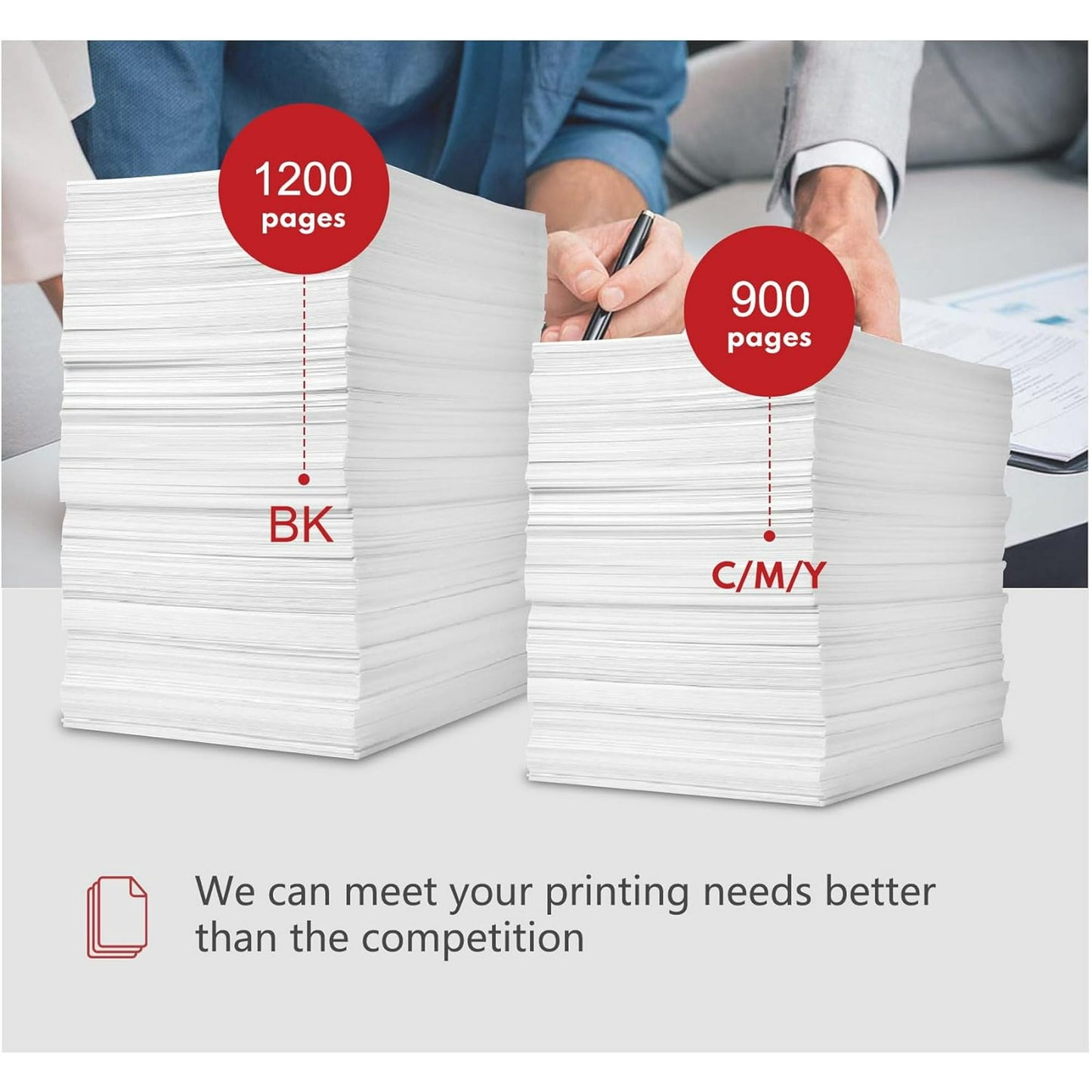 PGI-1200XL 1200 Ink Cartridges Value Pack Replacement for Canon PGI-1200XL 1200 Ink Cartridges for MAXIFY MB2720 MB2320 MB2020 MB2120 MB2350 Printer(4-PK, 1BK/1C/1M/1Y)