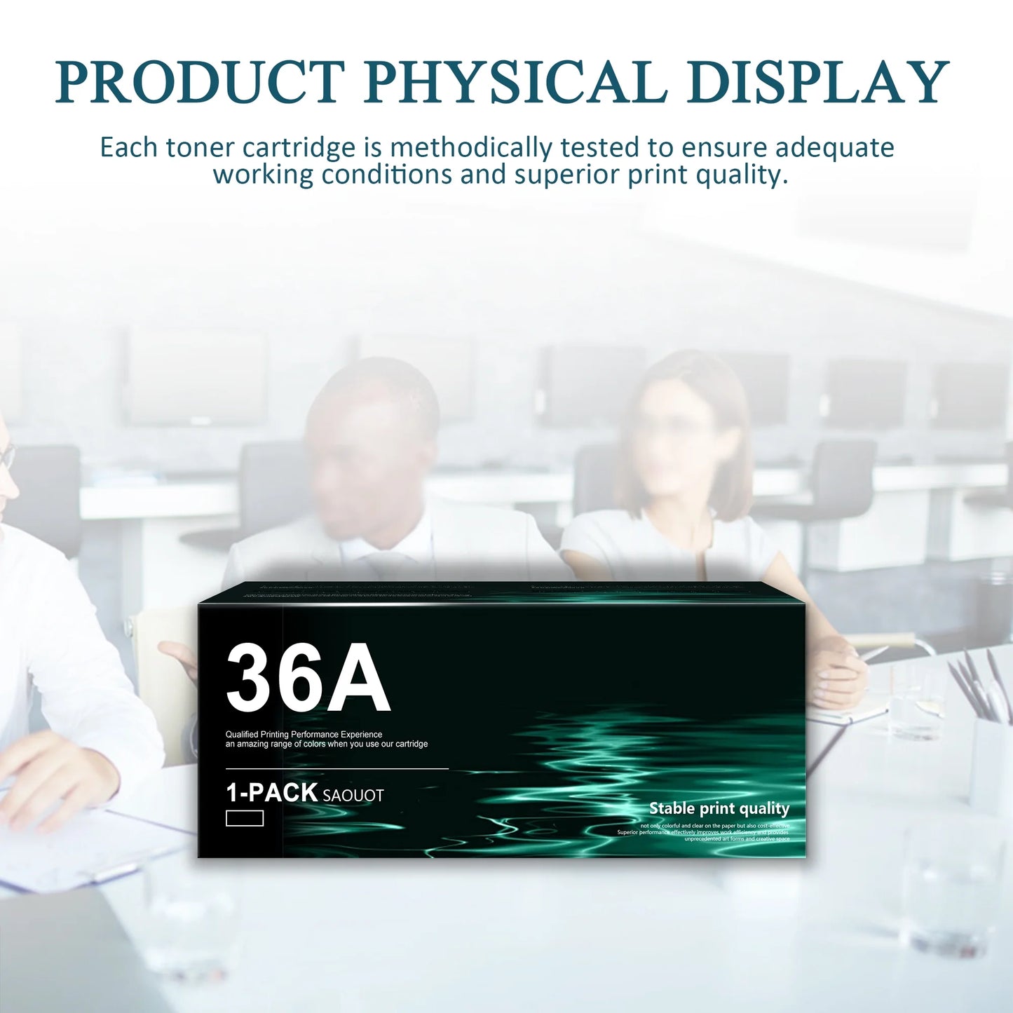 36A CB436A Toner Cartridge Black Compatible for HP CB436A Toner M1522n MFP P1505 P1505n Printer