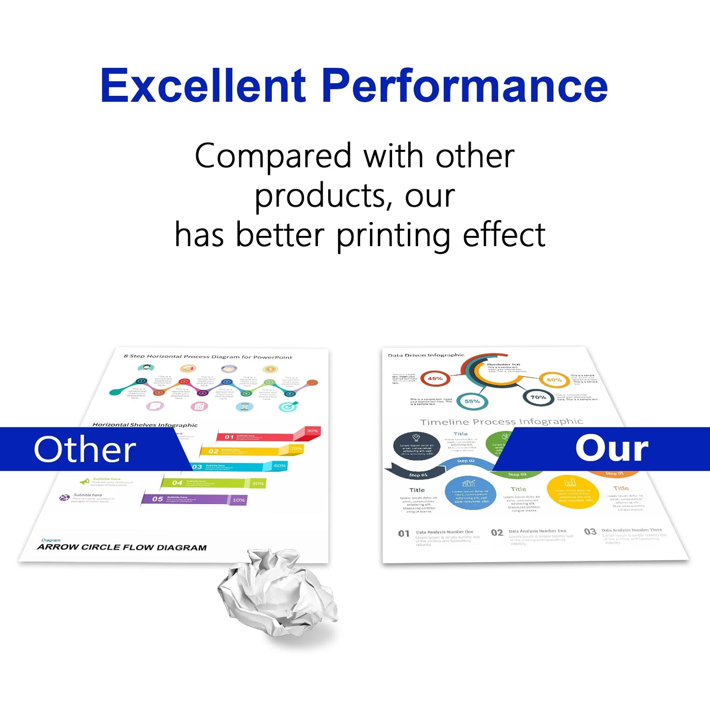 TN433 Toner Cartridge Replacement for Brother TN-433 Toner for DCP-L8410CDW HL-L9310CDWT Printer