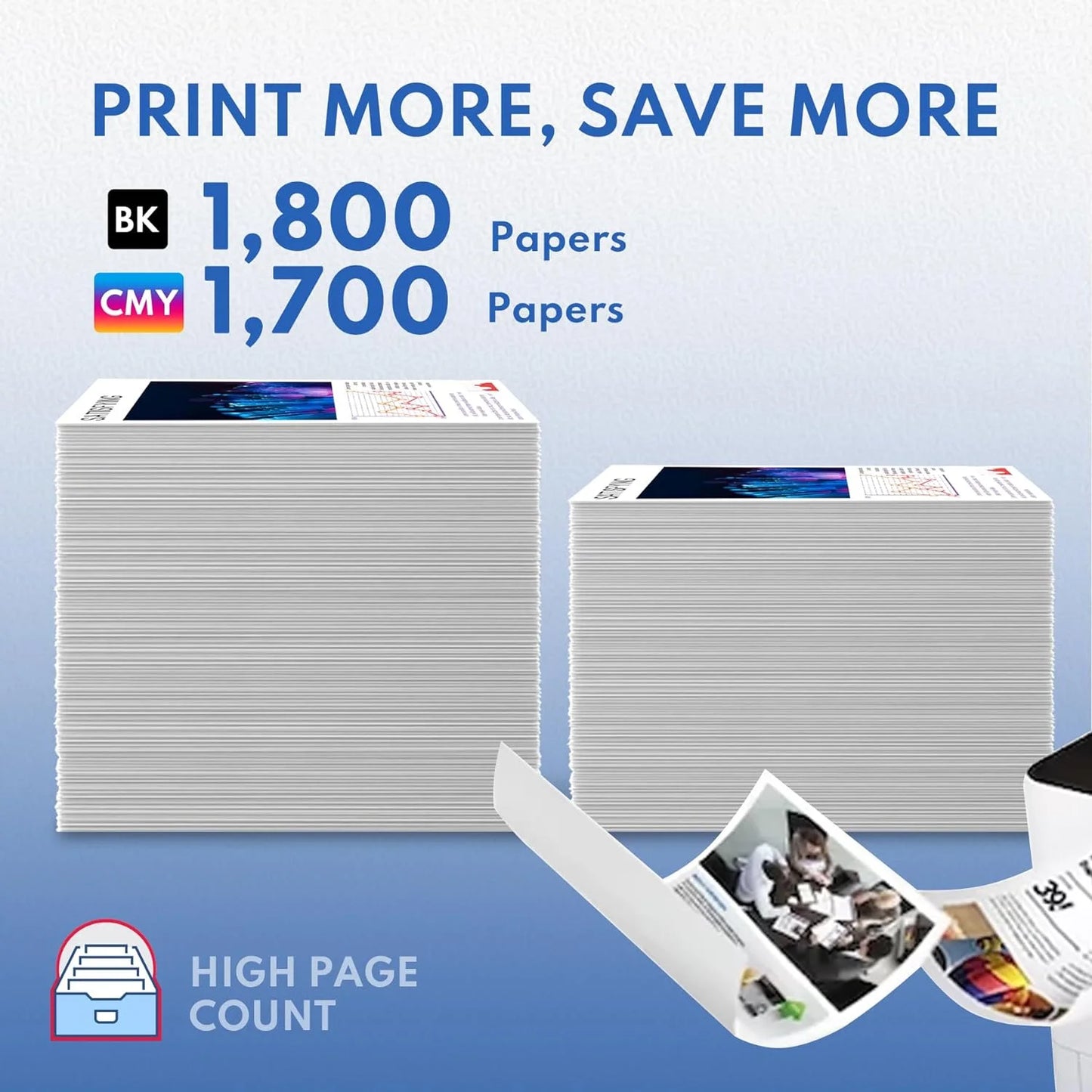 202A Toner Cartridges with Chip 4-Pack (CF500A, CF501A, CF502A, CF503A) Compatible for HP 202A HP202A for Color Pro M254dw Color Pro MFP M281cdw Printer