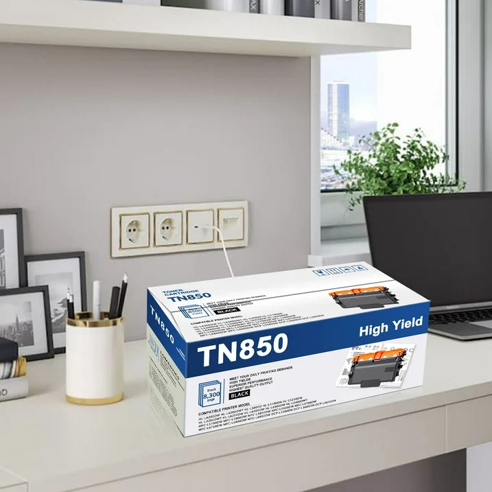 3 PK TN850 Toner Cartridge Replacement for Brother TN850 820 Toner HL-L5200DW MFC-L6800DW L6900DW