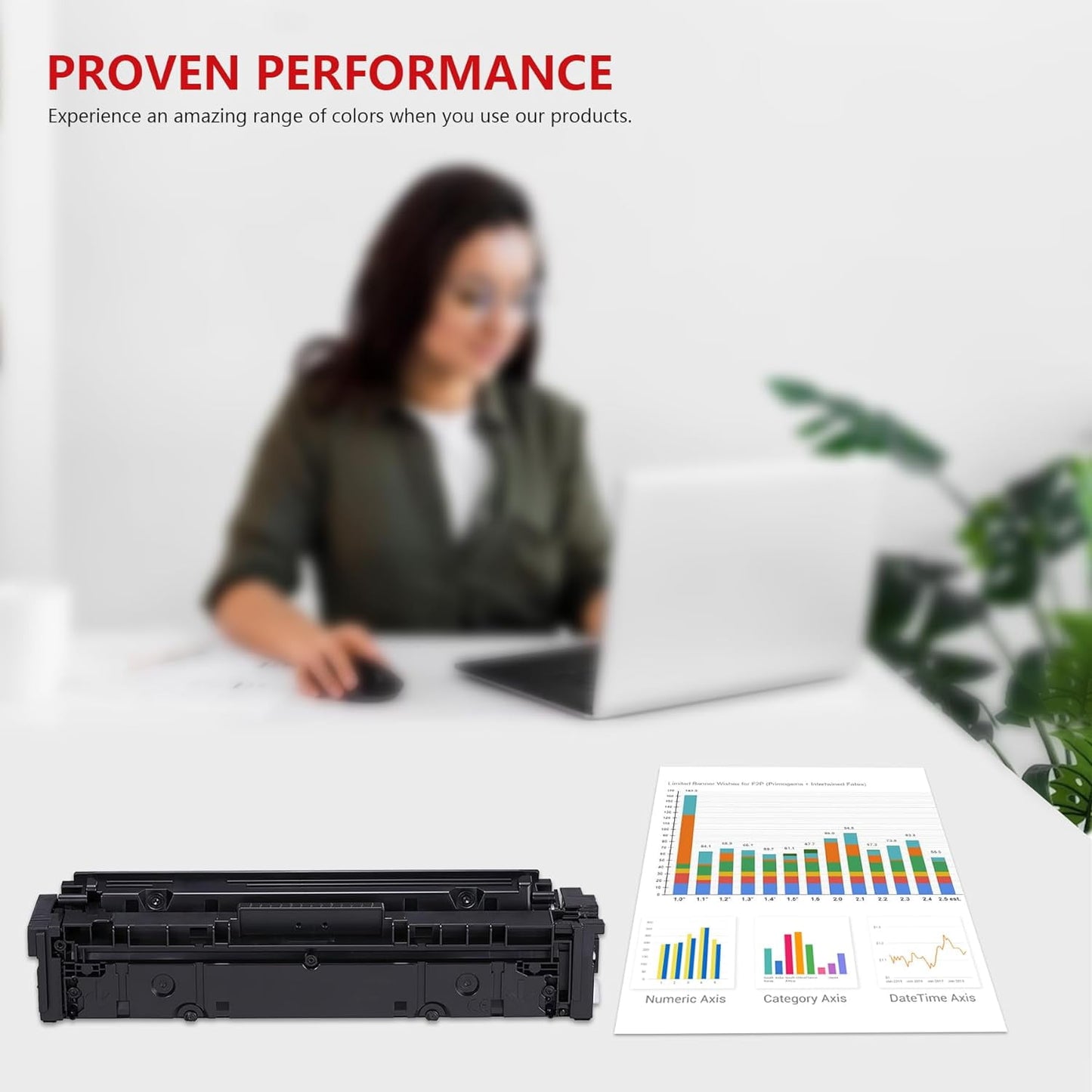 VASERINK 054H Toner Cartridge Set for Canon MF642Cdw/MF643Cdw, 4 Pack, Black/Cyan/Magenta/Yellow