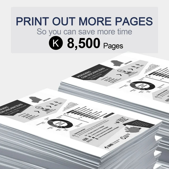 TN850 Toner Cartridge Black 2 Pack Replacement for Brother TN850 for Brother HL-L6200DW Printer