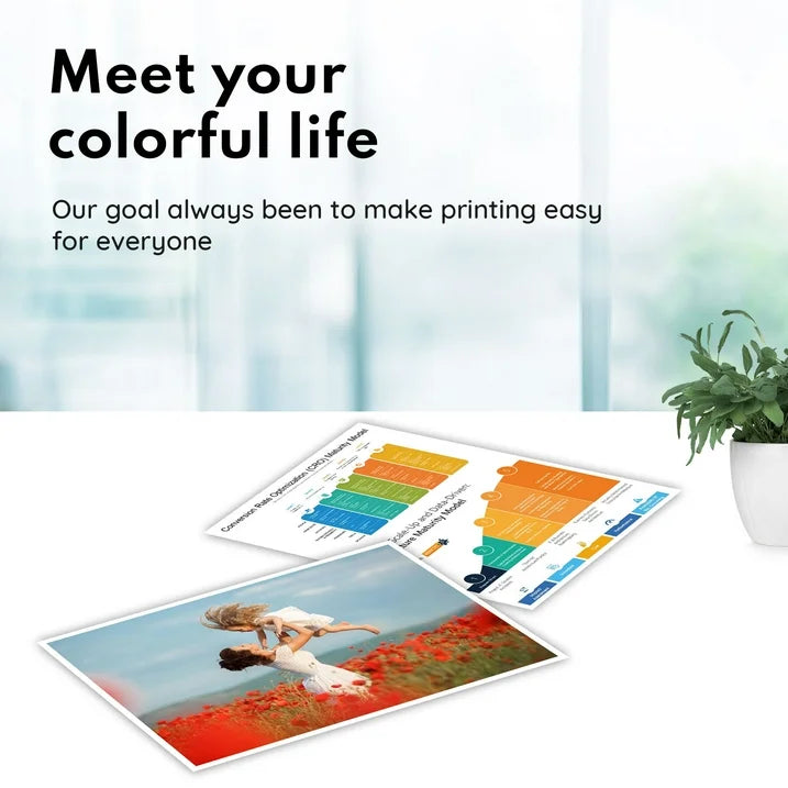 64XL Ink Cartridge Black Tri-Color Compatible for HP 64 Ink Cartridges for Envy 7855 7864 Printers