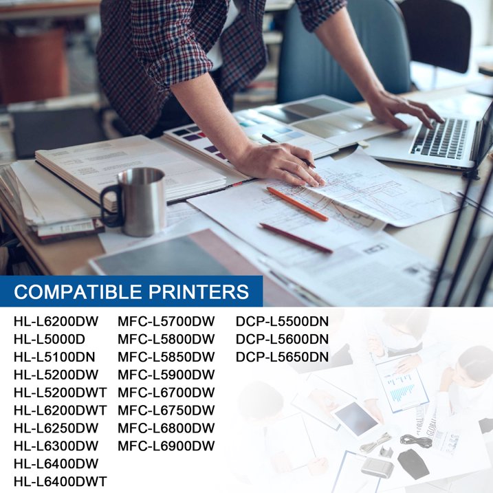 TN820 Toner Cartridge Replacement for Brother TN820 Toner Cartridge for DCP-L5650DN Printer