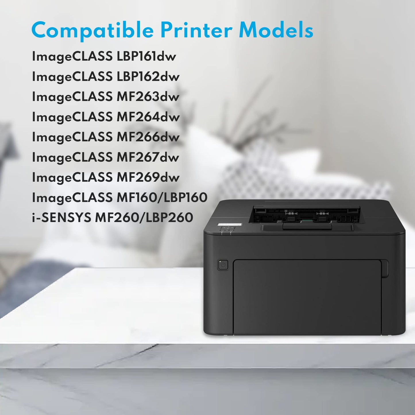 CRG-051 051 Toner Cartridge Black 1 Pack Replacement for Canon i-SENSYS MF260/LBP260 MF264dw Series Printers