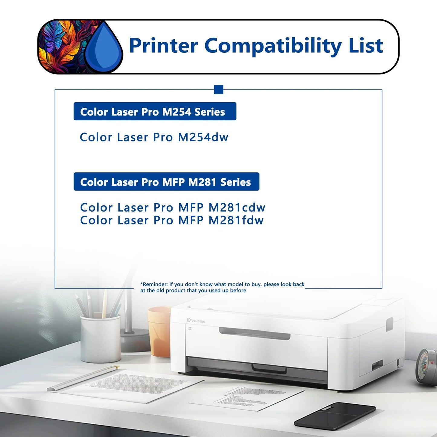 202A Toner Cartridge 2 Pack Compatible for HP 202A CF500A Black Toner Cartridges for Color Laser Pro M254, Color Laser Pro MFP M281 Series Printers