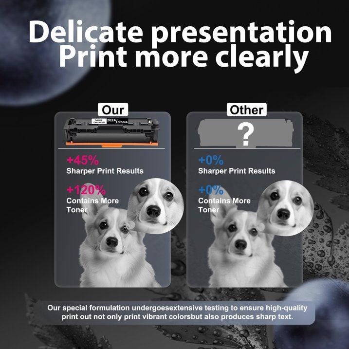 202A Toner Cartridges Compatible for HP 202A CF500A Toner Cartridge for Color LaserJet Pro MFP M281fdw M254dw Printer