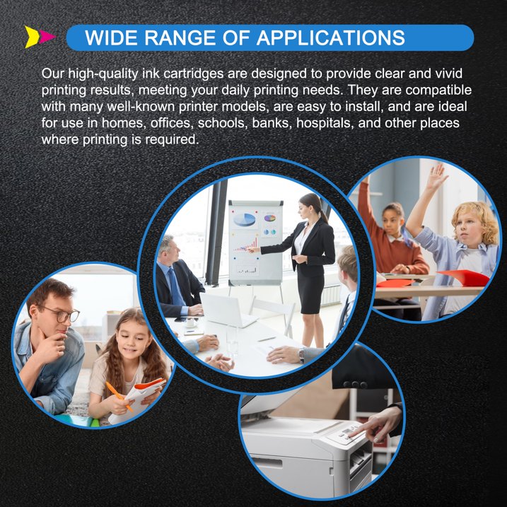 5 Pack 280 281 Ink Cartridge Replacement for Canon PGI-280XXL 281XXL Printer ink