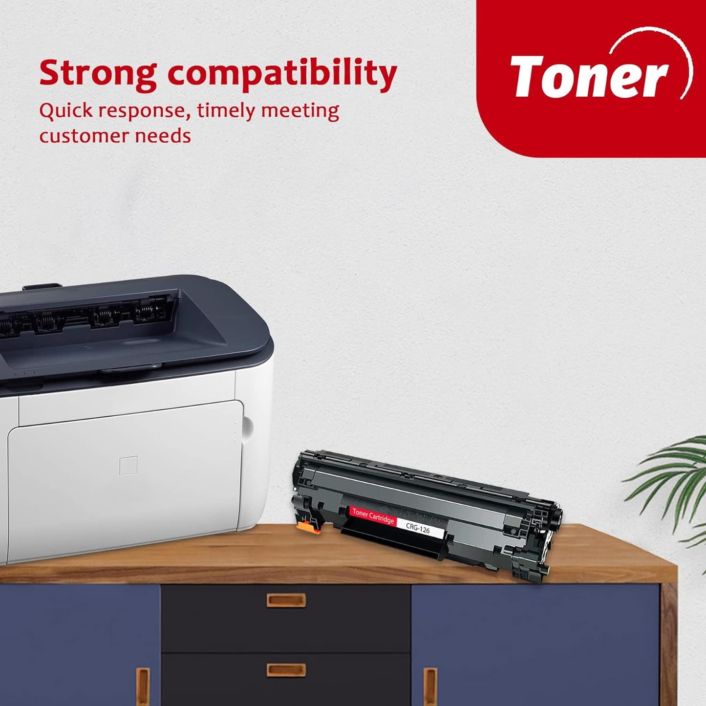 High-Yield 126 Black Toner Cartridge (2-Pack) - CRG126 Toner Replacement for Canon 126 Toner for ImageClass LBP6200d LBP6230dw LBP6230dn LBP6200 LBP6230 Printer, 3483B001