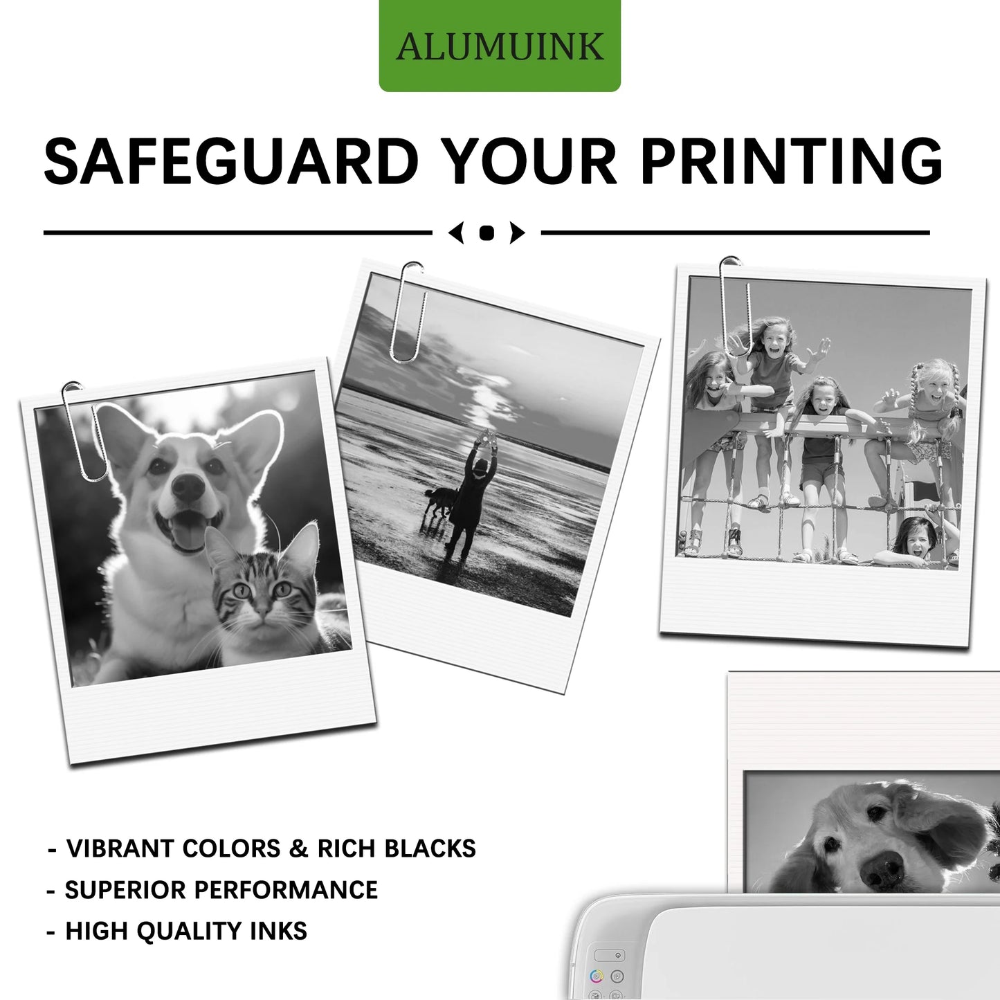 61XL Ink Cartridges Black Compatible for HP 61 XL Ink for Envy 4500 Officejet 4630 Printer