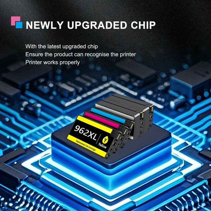 962XL 962 XL Ink Cartridges Compatible for HP 962 Ink Cartridges for HP 9014 9027 9018e 9015e 9010 Series Printer (5 Pack)
