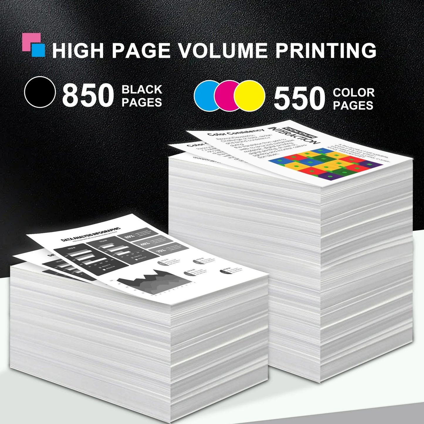 67XL 67 Ink Cartridge Compatible for HP 67 XL Ink Cartridges Deskjet 2778 6078 Envy 6020e 6022e 6030e (2 Pack)