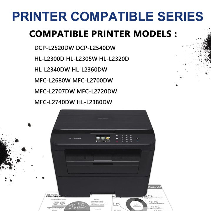 TN660 Toner Cartridges for Brother TN660 TN630 Black Toner Cartridge Printer