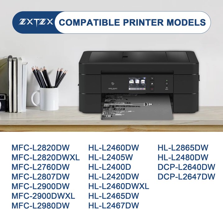 TN830XL Toner Cartridges Compatible for Brother TN830XL TN 830XL For HL-L2480DW MFC-L2807DW MFC-L900DW MFC-L2820DWXL DCP-L2640DW Printer (2 Pack)