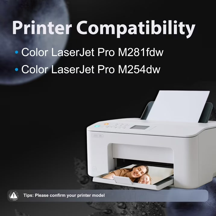 202X Toner Cartridge Compatible for 202X Toner Cartridge Color LaserJet Pro MFP M281fdw M254dw Printer (5 Pack Black Cyan Yellow Magenta)