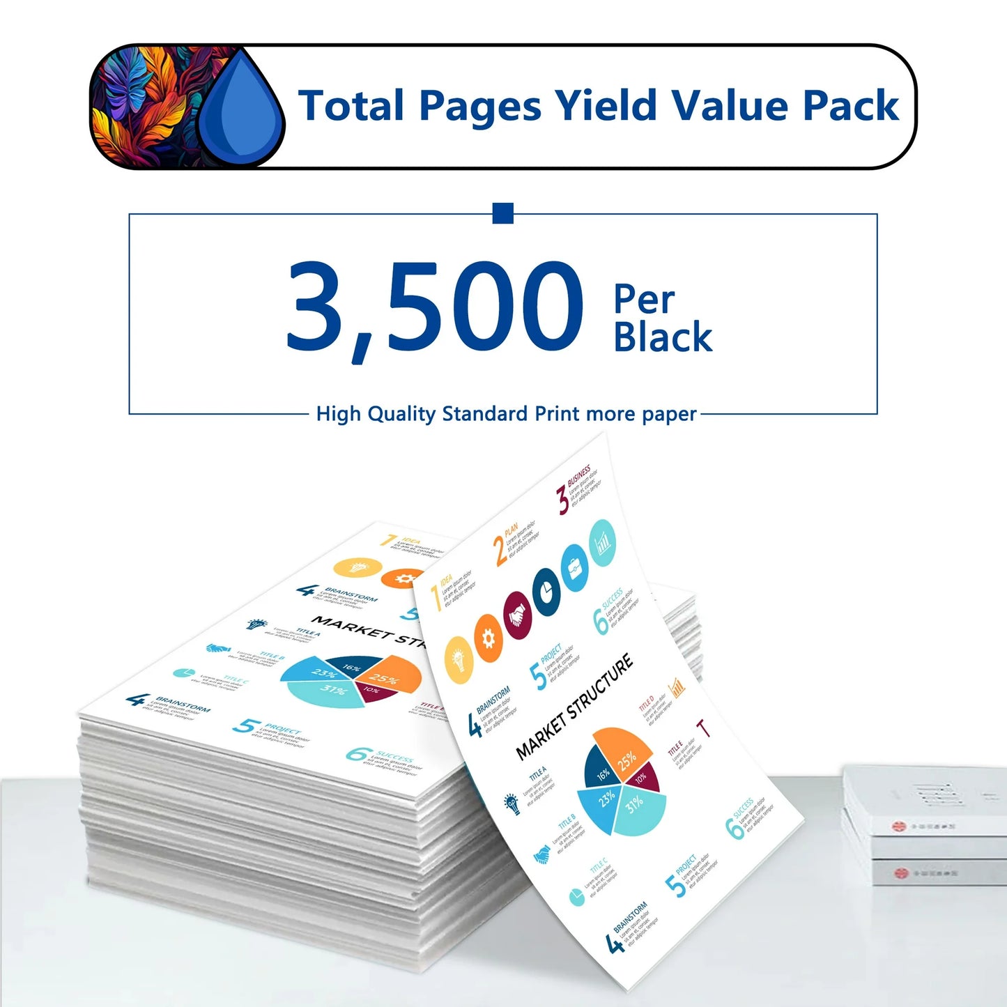 26A Toner Cartridge 4 Pack Compatible for HP 26A CF226A Black Toner Cartridges for Laser Pro M402 Series ; Laser Pro MFP M426 Series Printers