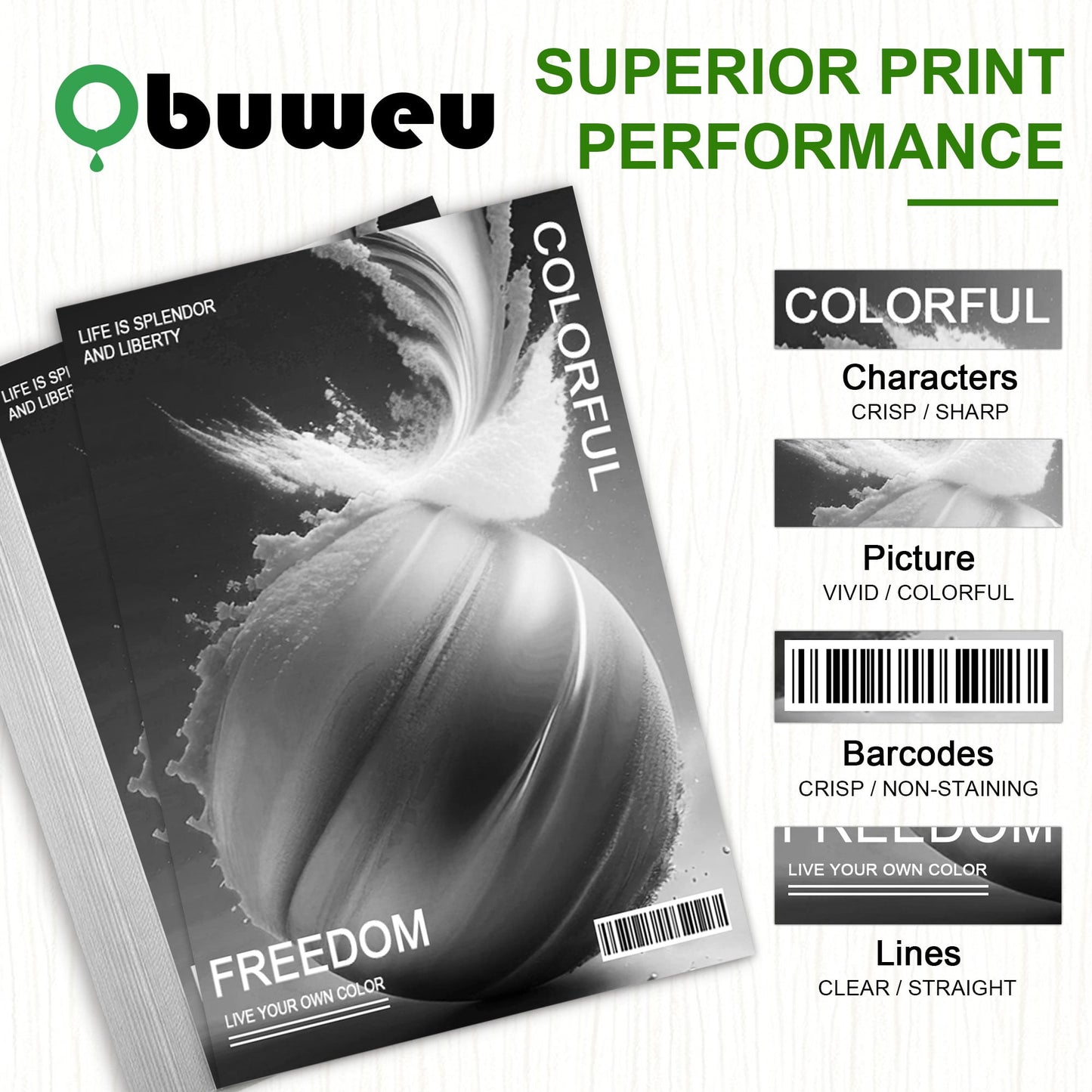 68 Ink Cartridge 1-Pack Black Compatible for HP 68 Ink Cartridges for Envy 6552e 6555e 6155e 6152e 6558e 6552e 6555e Printers