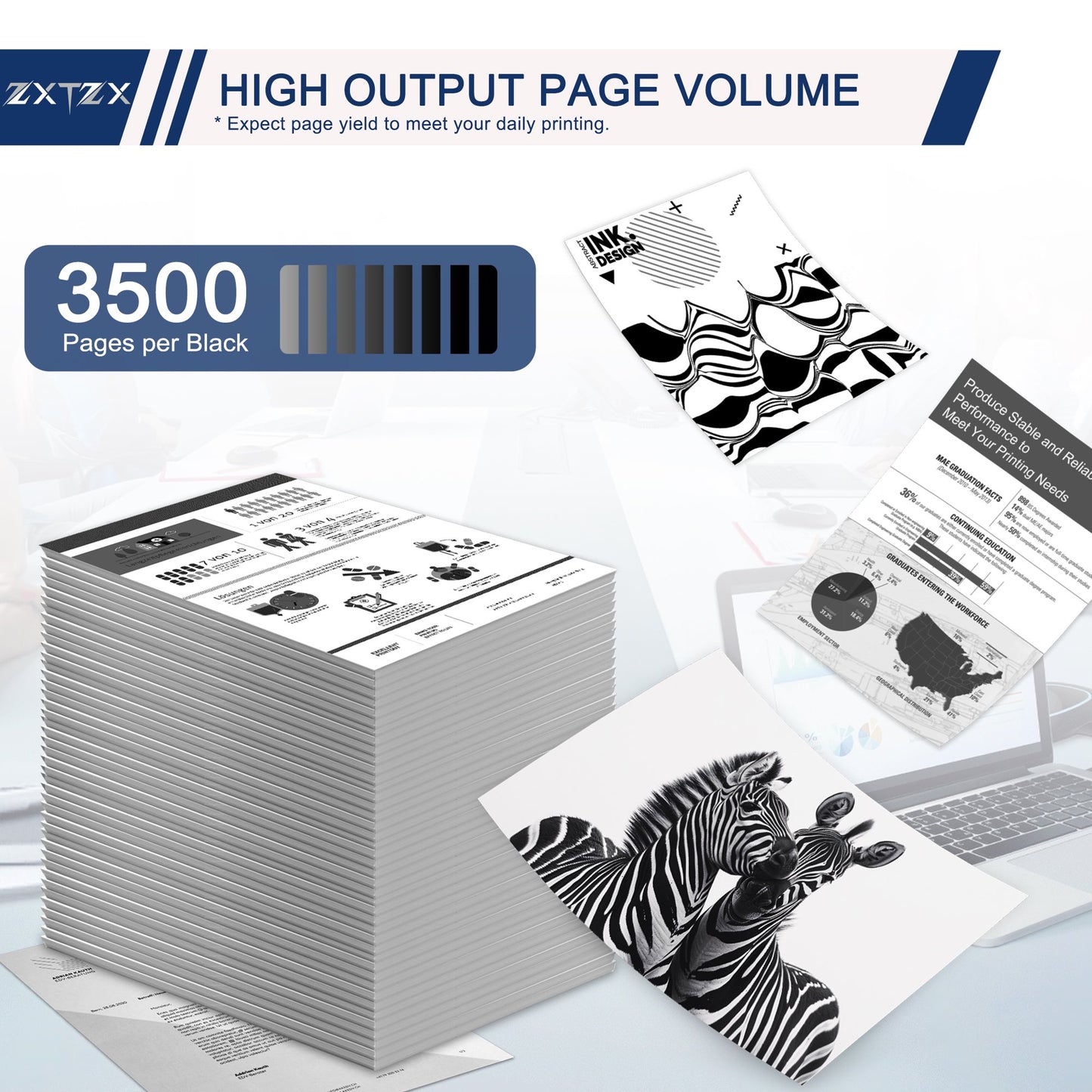 TN830XL Toner Compatible for Brother TN830XL Toner Cartridge MFC-L2807DW DCP-L2640DW Printer