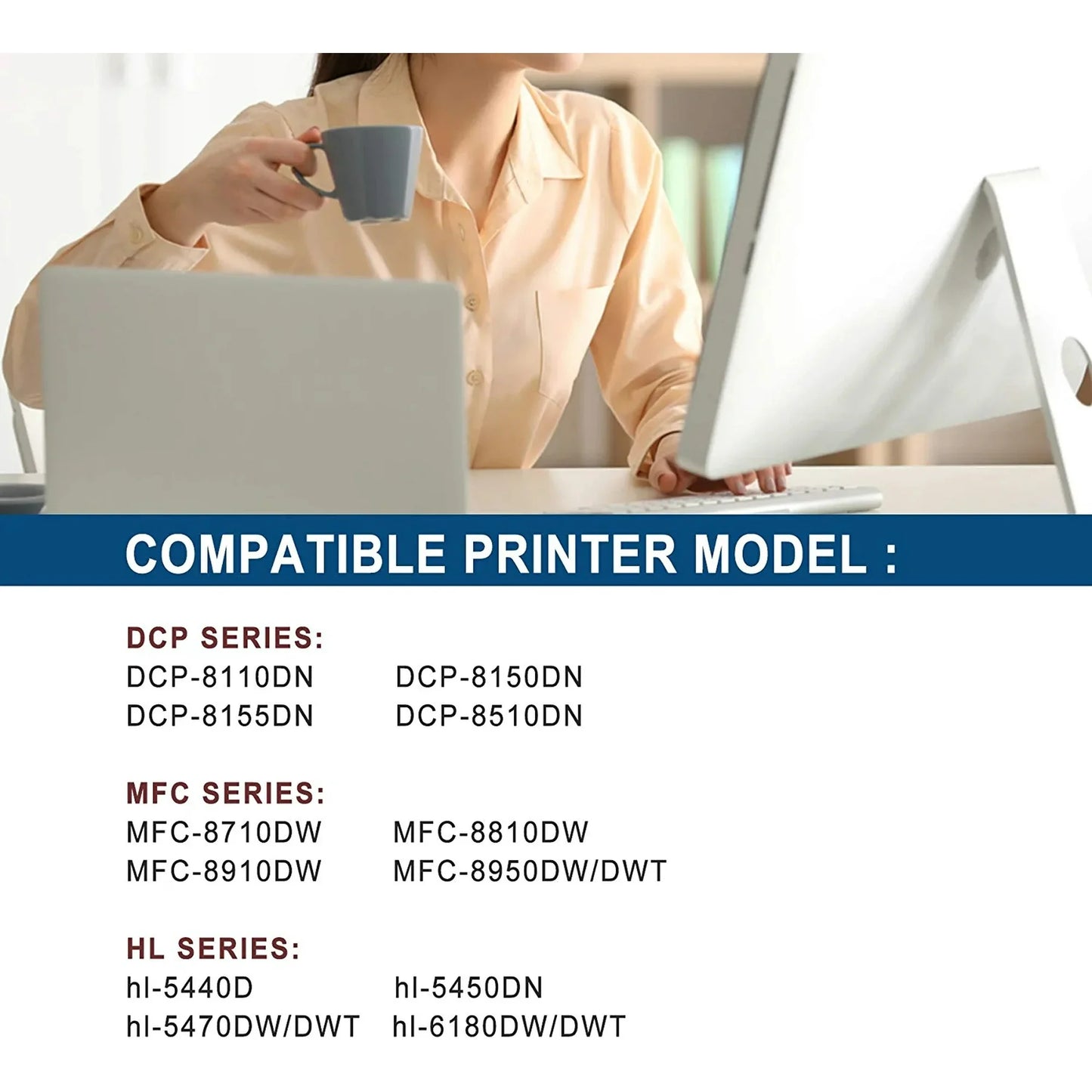 DR720 Black Drum Unit Replacement for Brother DR720 Drum Unit Compatible for hl-5440D Printer (1PK).