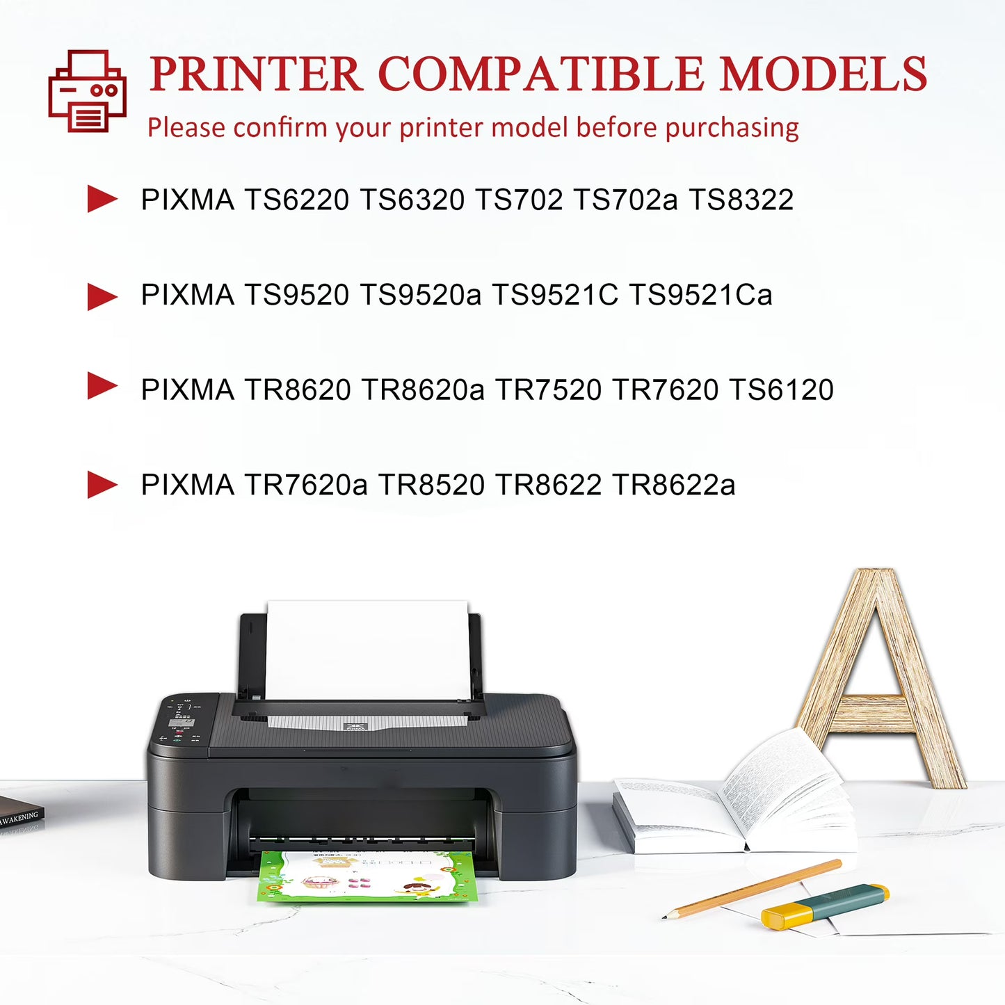 280XXL 281XXL Ink Cartridge Compatible for Canon 280 281 Ink Cartridges Combo Pack Compatible TS6220 TS6320 Printer