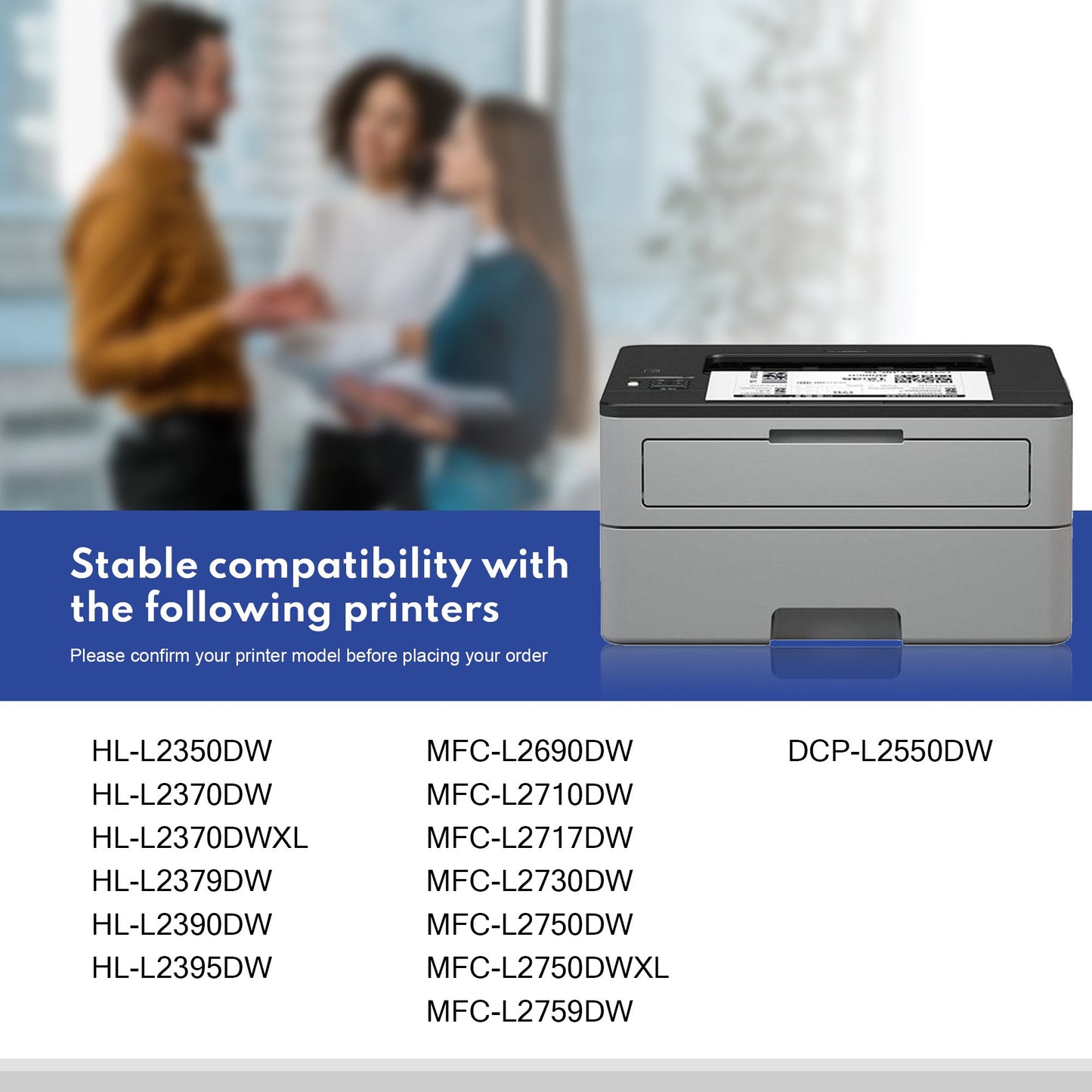 TN730 Toner Cartridge High Yield Replacement for Brother HL-2220 HL‐L2350DW HL-2230 HL-2240 MFC-7240 MFC-7360N Printer, Black 2 Pack