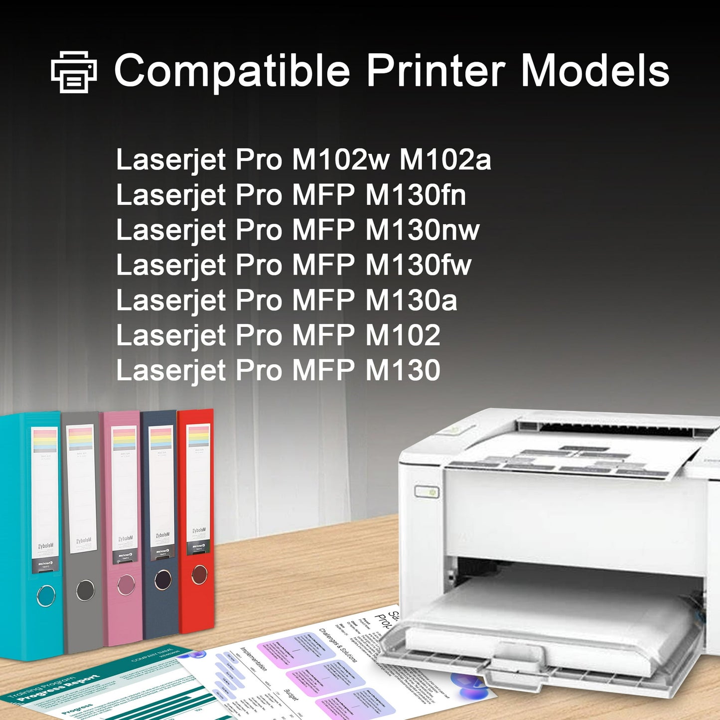 17A CF217A (4 Pack Black) Toner Cartridges Compatible for HP 17A for Laserjet Pro M102 M102w M102a Pro MFP M130 M130fn M130fw M130nw M130a Printers