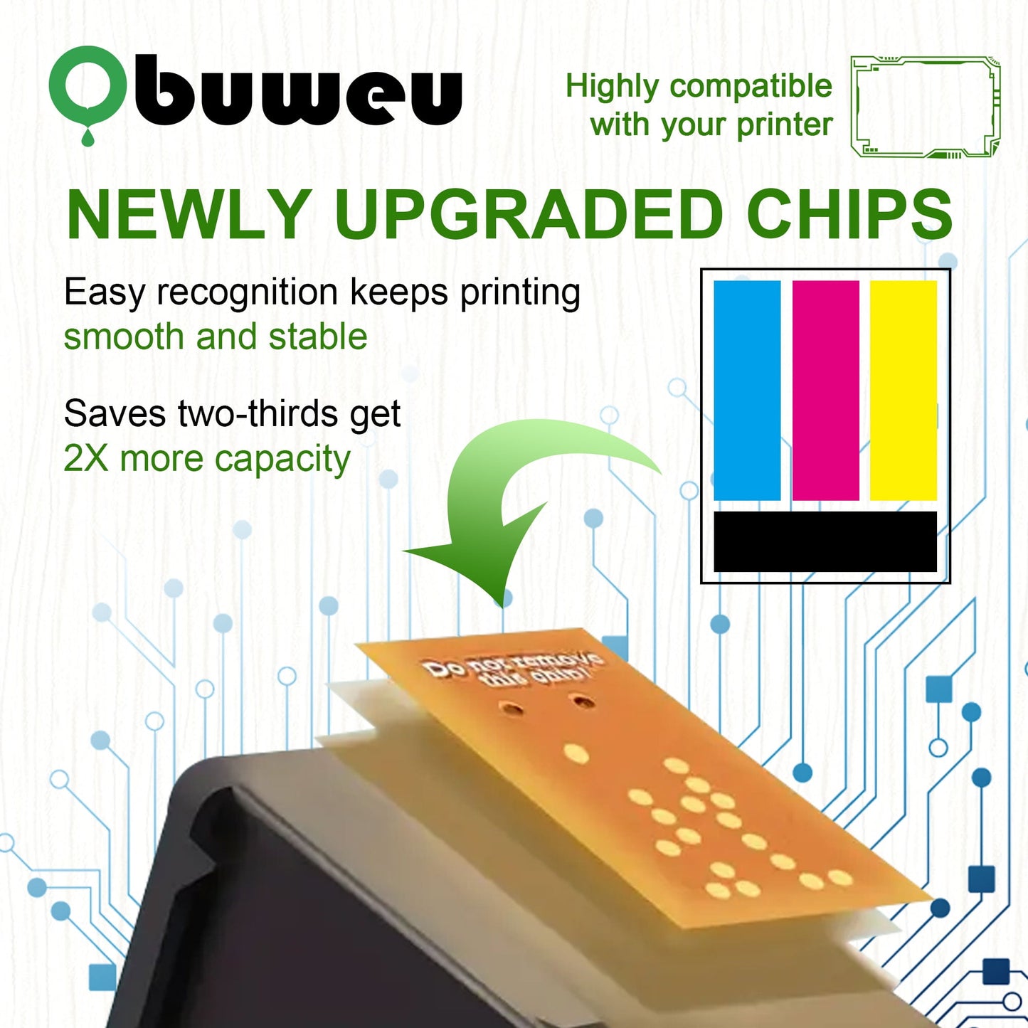 64XL Ink Cartridges Tri-Color Compatible for HP 64 Ink Cartridge for HP Envy Photo7858 7855 7120 7155 7158 7164 6255 6252 6232 Envy Inspire 7955e Tango X Printer (1-Pack)