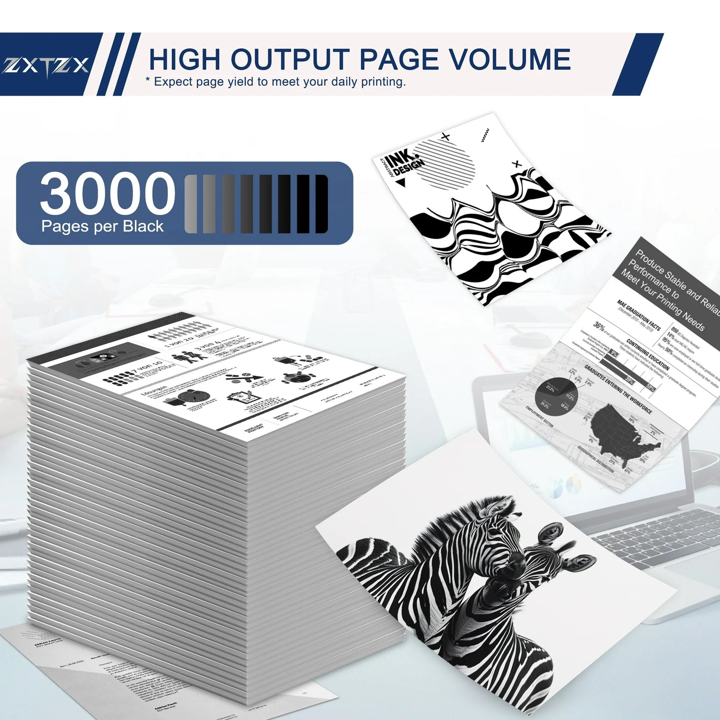 TN450 TN420 Black 2-Pack Toner Cartridge Compatible for Brother TN450 TN420