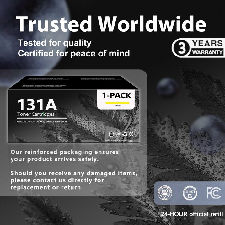 131A Toner Cartridge for Compatible HP 131A CF212A Toner Cartridge Printer (Yellow)