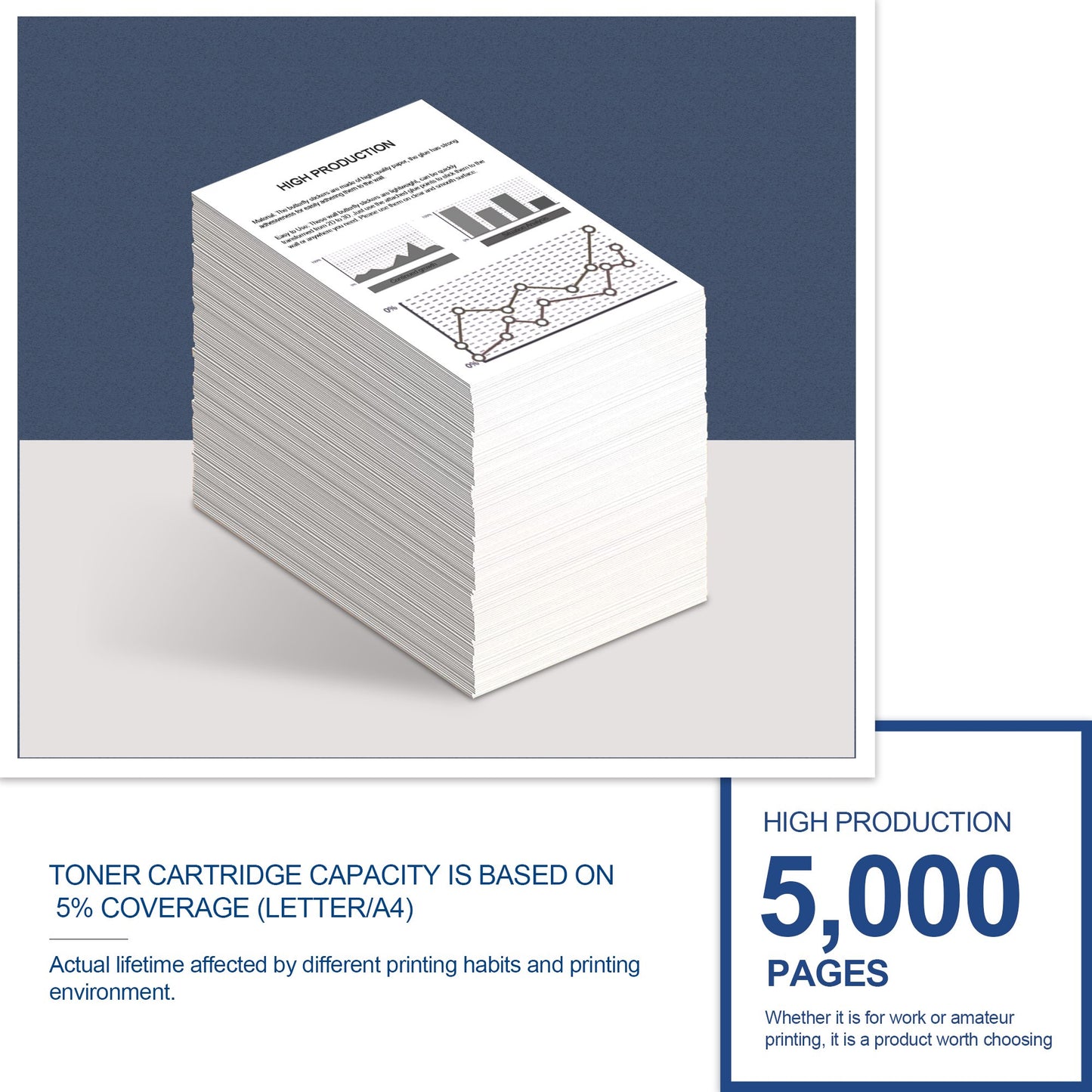 1 Pack TN433 Black High Yield Toner Cartridge TN-433 Compatible Compatible for Brother HL-L8260CDW L8360CDW MFC-L8900CDW L9570CDW Printer