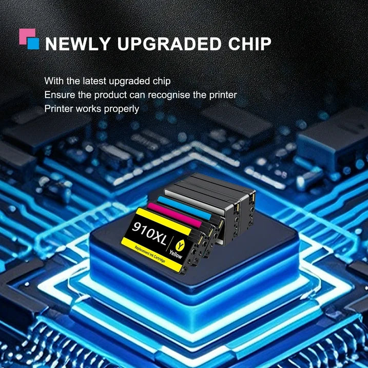 910XL Ink Cartridge Compatible for HP 910 XL 910 Ink Cartridges for OfficeJet 8015 8022e 8028e Printer(5 Pack)