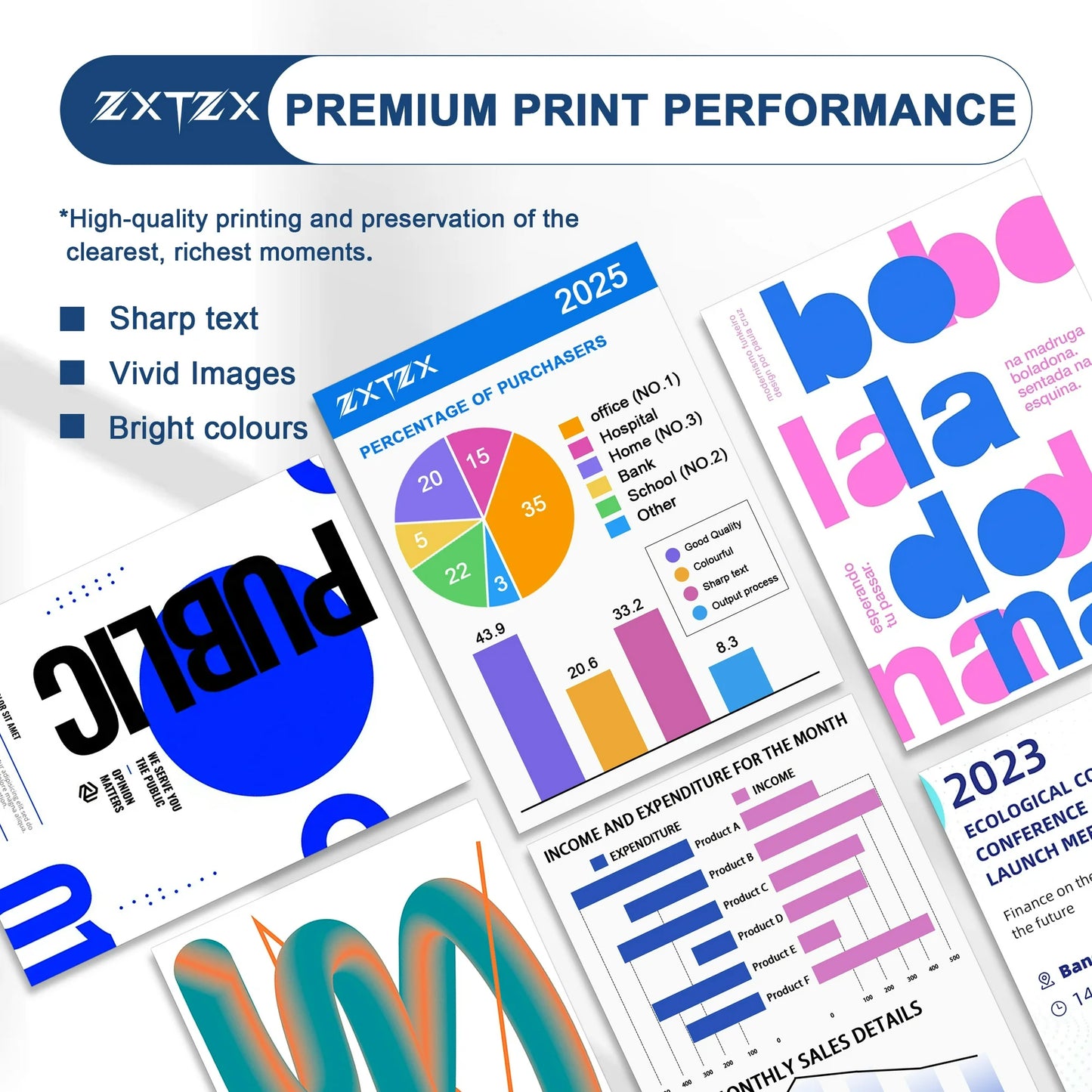 TN433 TN431 Toner Compatible for Brother TN433 Toner TN431 Toner Cartridges for MFC-L8610CDW Printer 4-Pack