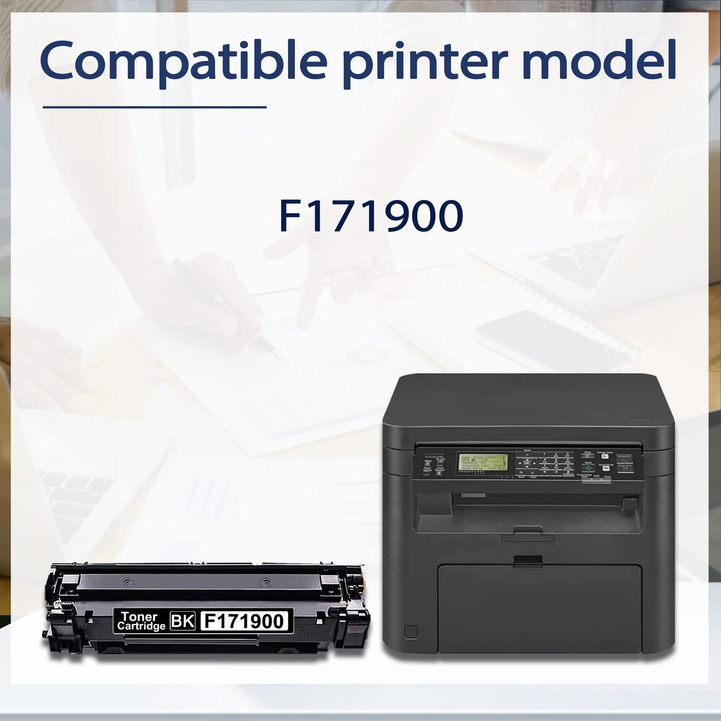 1-Black F171900 Toner Cartridge Replacement for Canon F171900 Printers