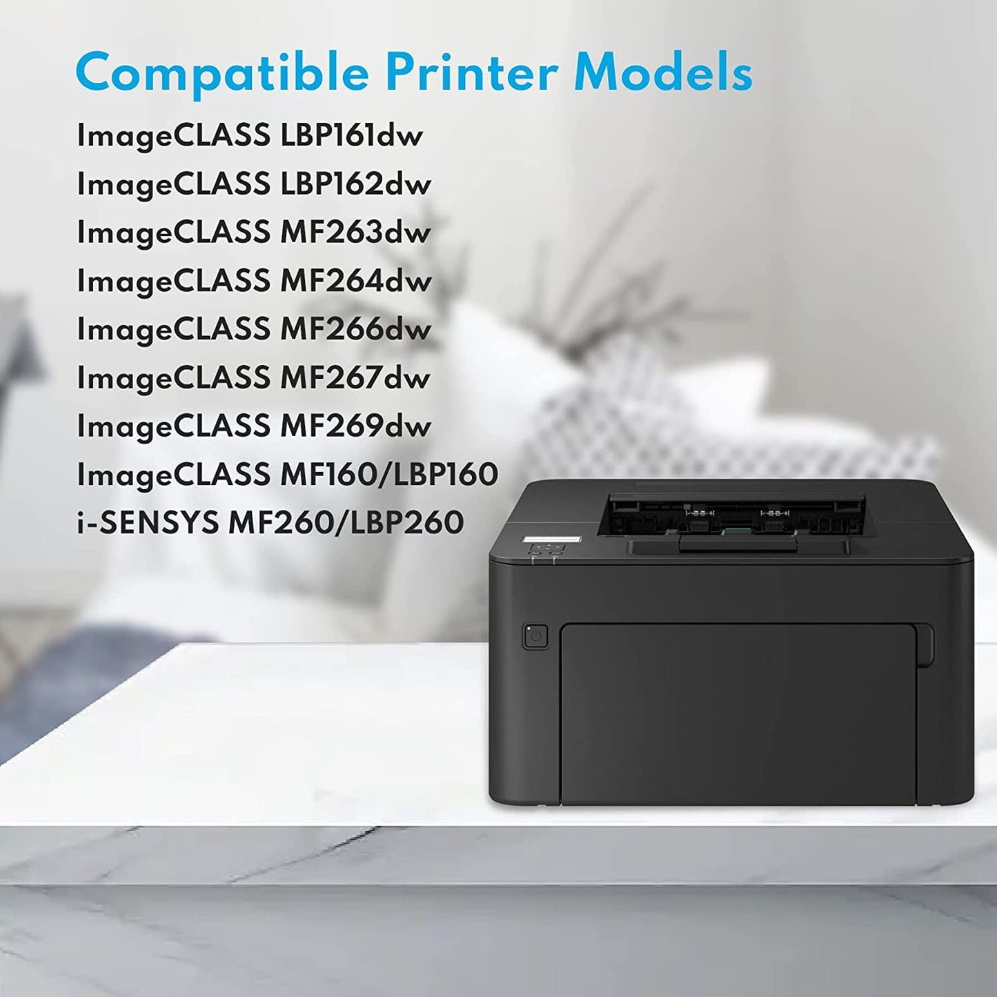 051H-Black(2168C001) Toner Cartridge Replacement for Canon 051H i-SENSYS MF260/LBP260 LBP160 MF264dw Printers