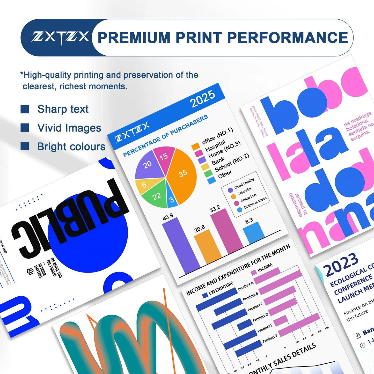 TN433 Toner for Brother TN433 TN431 Toner Cartridges Printer (Black Cyan Magenta Yellow)