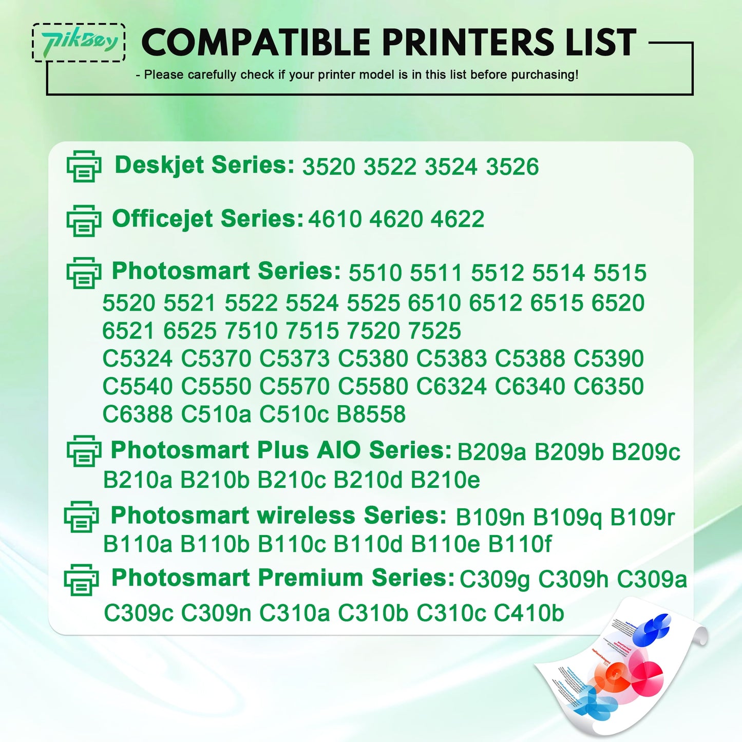 564XL Ink Cartridges Compatible for HP 564 Ink Cartridge Combo Pack for DeskJet 3520 3522 Officejet 4620 Photosmart 5520 6510 7520 7525 Printers (5-Pack, 2 Black/1 Cyan/1 Magenta/1 Yellow)