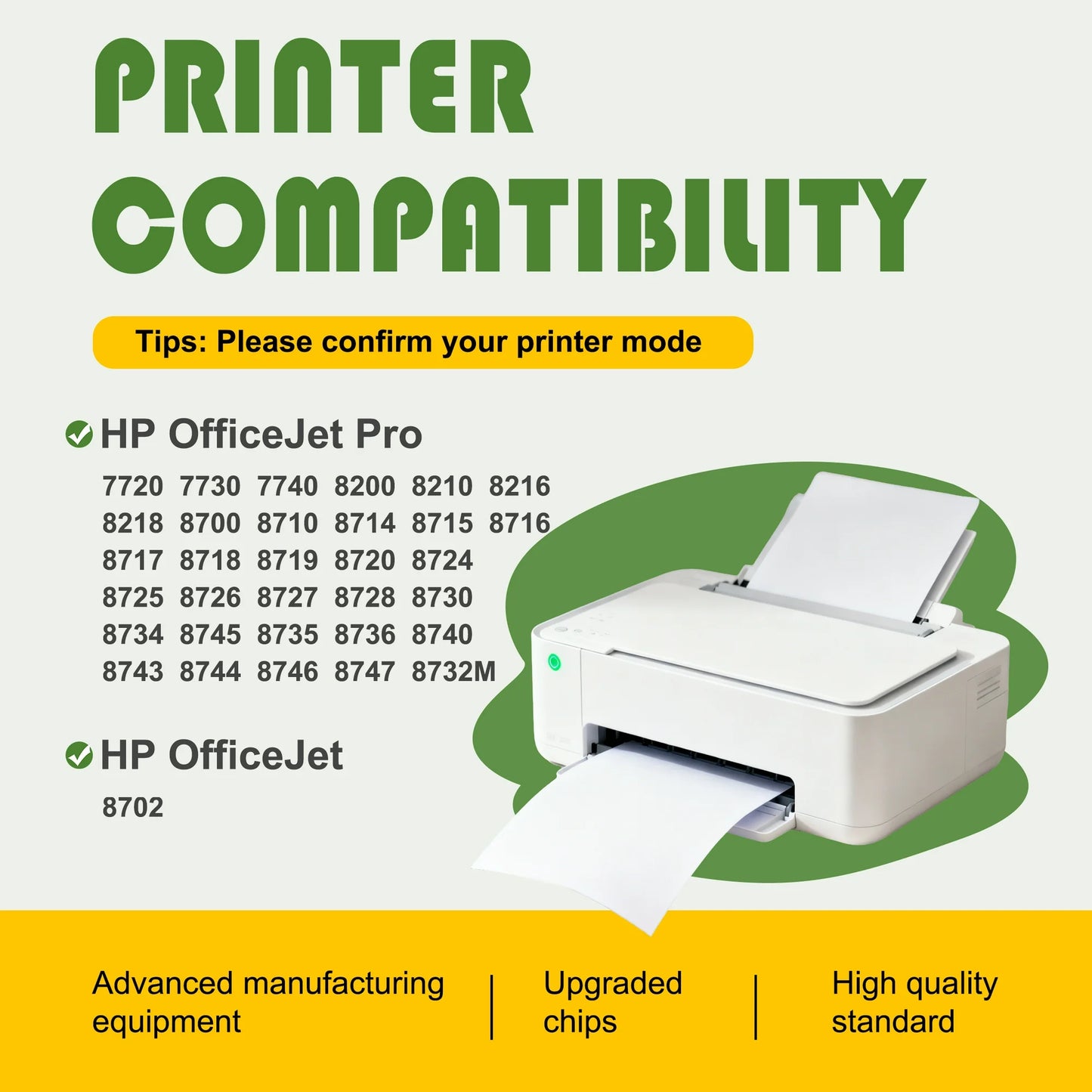 952 xl Ink Cartridge Black,Cyan,Magenta,Yellow Compatible for HP 952 Ink Cartridge 4 Pack 952xl Ink 8740 8730 Printer