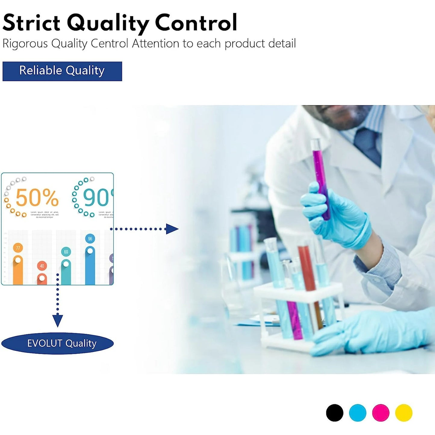 LC20E High Yield Ink Cartridge (4-Pack, 1BK/1C/1M/1Y)Replacement for Brother LC20E Ink MFC-J5920DW