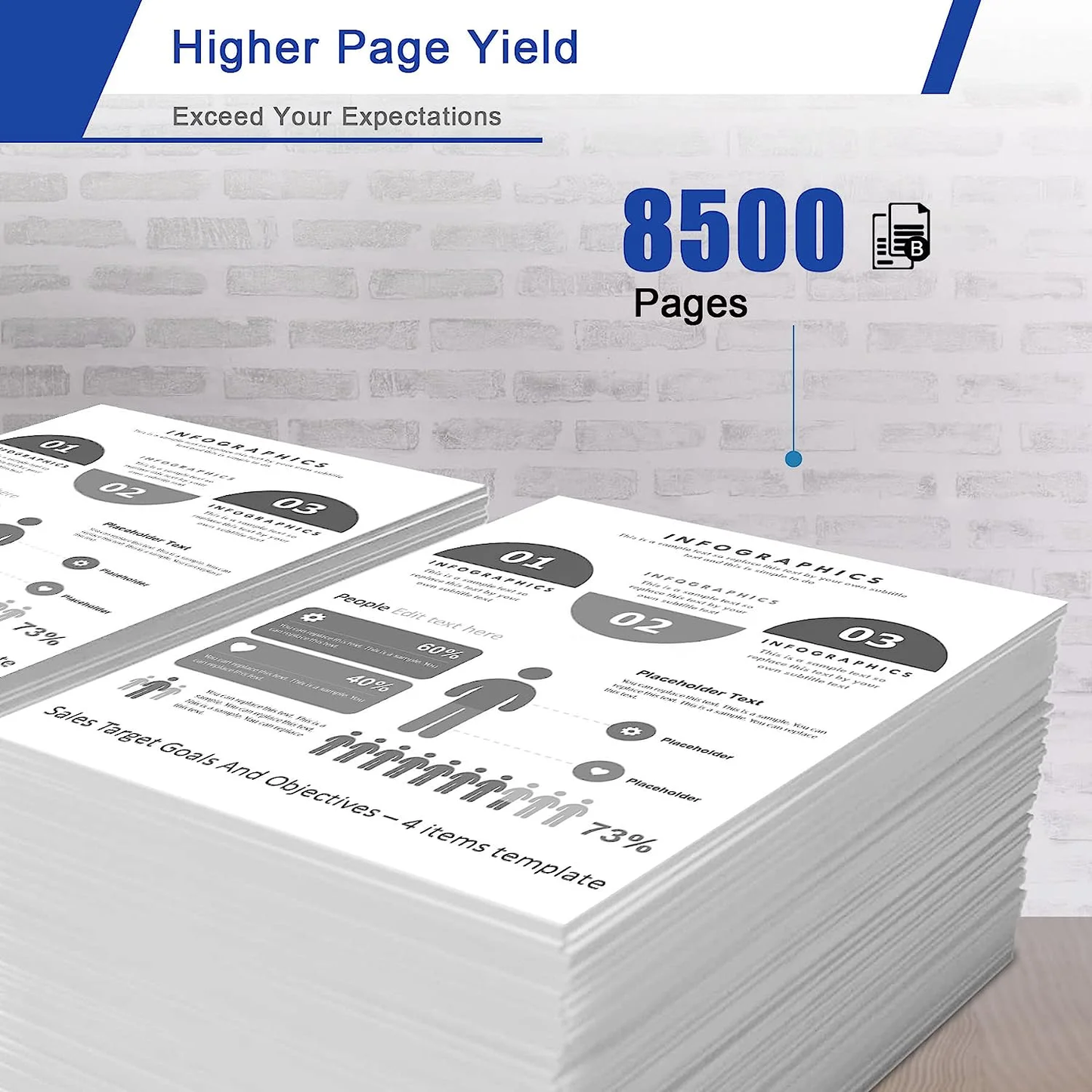 TN850 Toner Cartridge Replacement for Brother TN850 Toner Compatible for HL-L5000D Printer (2-Pack)