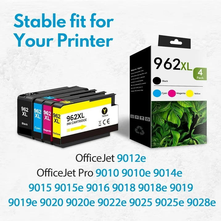 962XL Ink 962 XL Ink Cartridges Compatible for HP 962 Ink Cartridge Printer