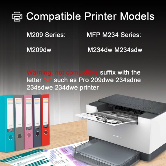 134A Black Toner Cartridges (with Chip) Compatible for HP134A 134X W1340A W1340X Toner Cartridges for Laserjet 209dw, MFP M234dw, M234sdw Printer (1 Black)