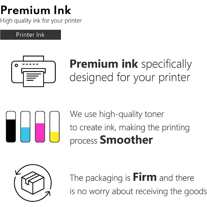 LC203 Ink Cartridges Replacement for Brother LC203 Ink for MFC-J460DW MFC-J480DW Printers (5PK)