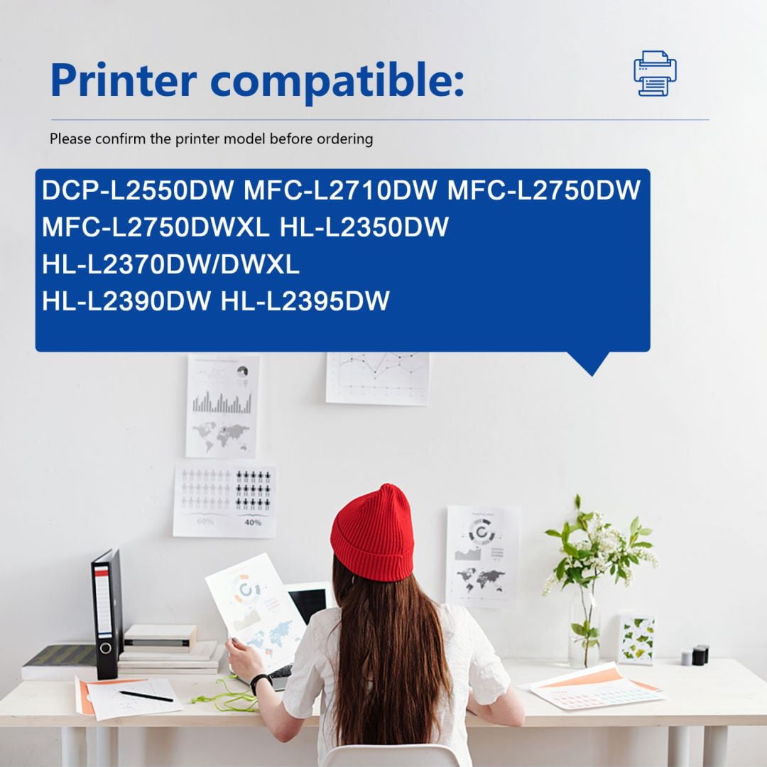 TN730 BLACK Toner Cartridge Replacement for Brother MFC-L2730DW MFC-L2750DW MFC-L2750DWXL MFC-L2690DW Printer 4 Pack