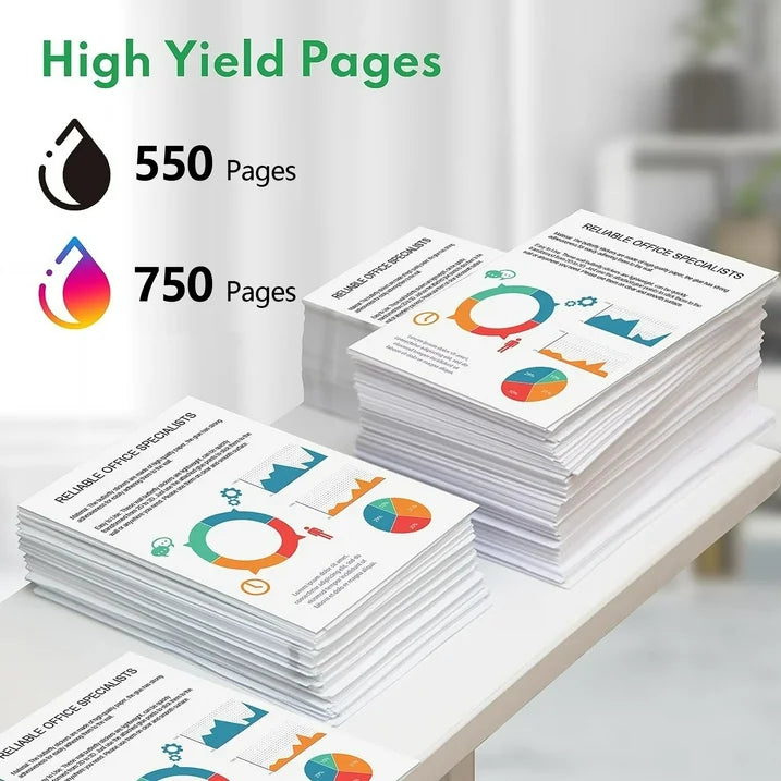 564XL 564 Ink Cartridge 564 XL Printer Ink Cartridges Combo Pack with OfficeJet 4620 4622 Photosmart 5520 6520 7510 Printer (5 Pack 2 Black 1 Cyan 1 Yellow 1 Magenta)