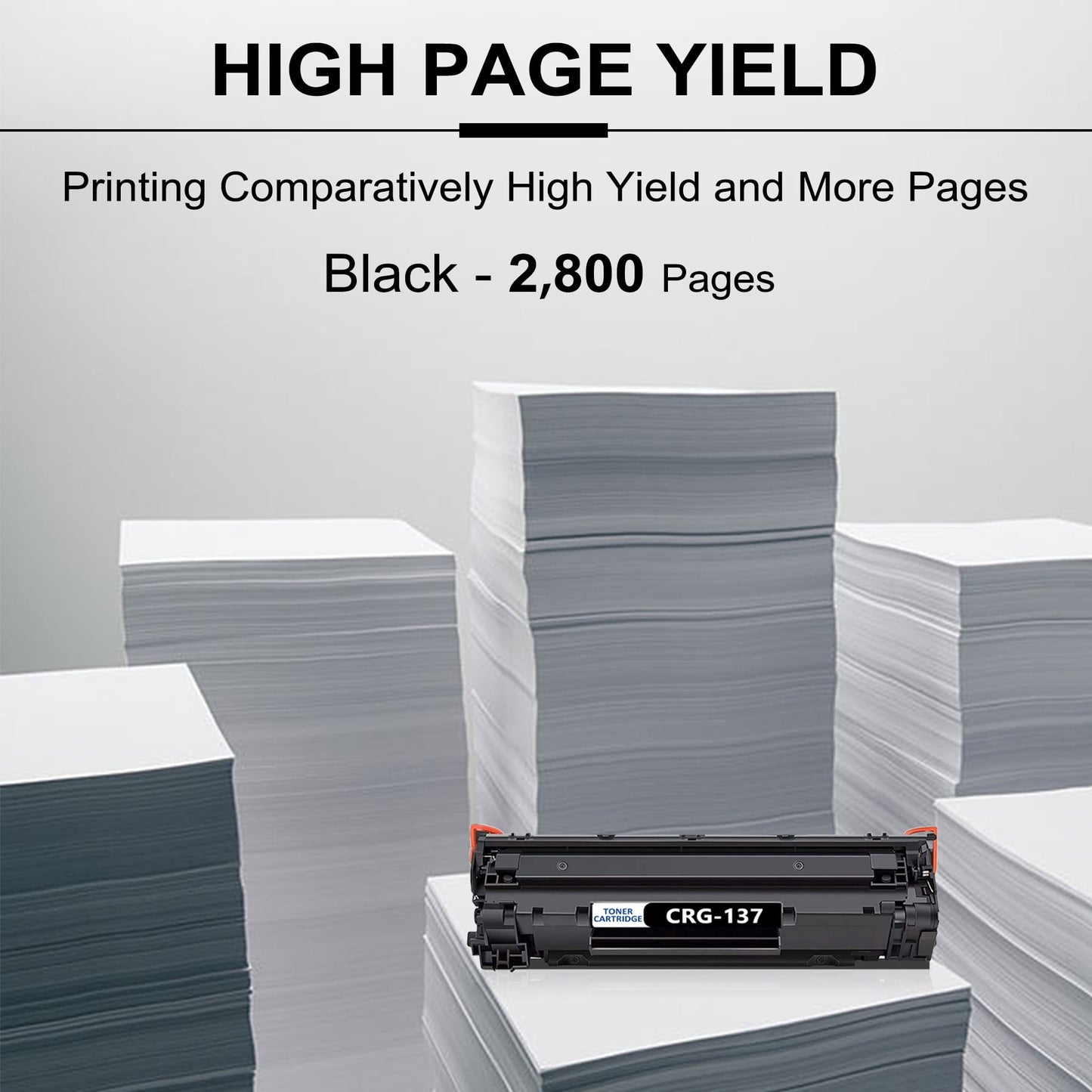 137 Toner Cartridge CRG-137 Toner Replacement for Canon ImageClass MF212w MF216n Printer, 2 Black